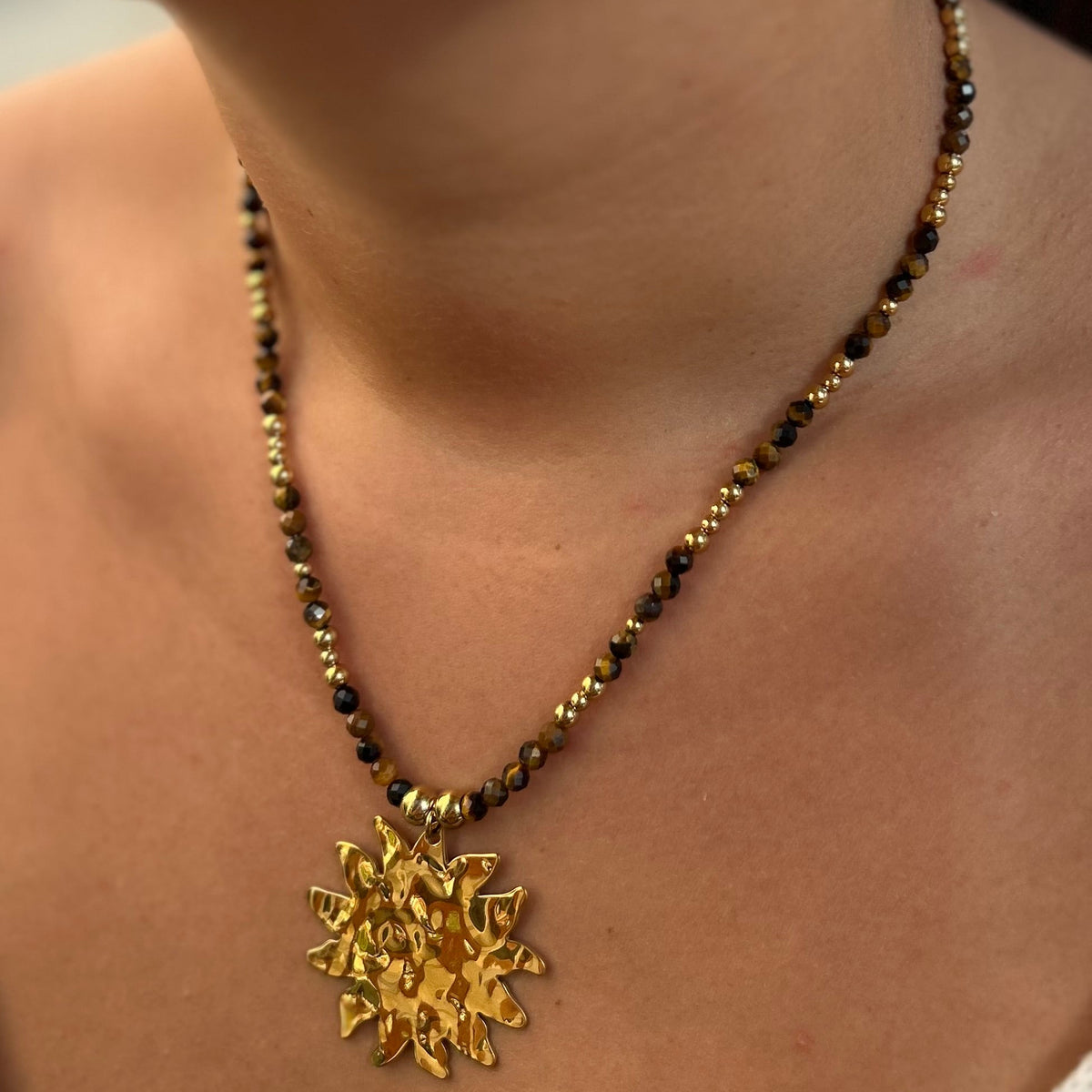 Collier Victoire - Œil de tigre