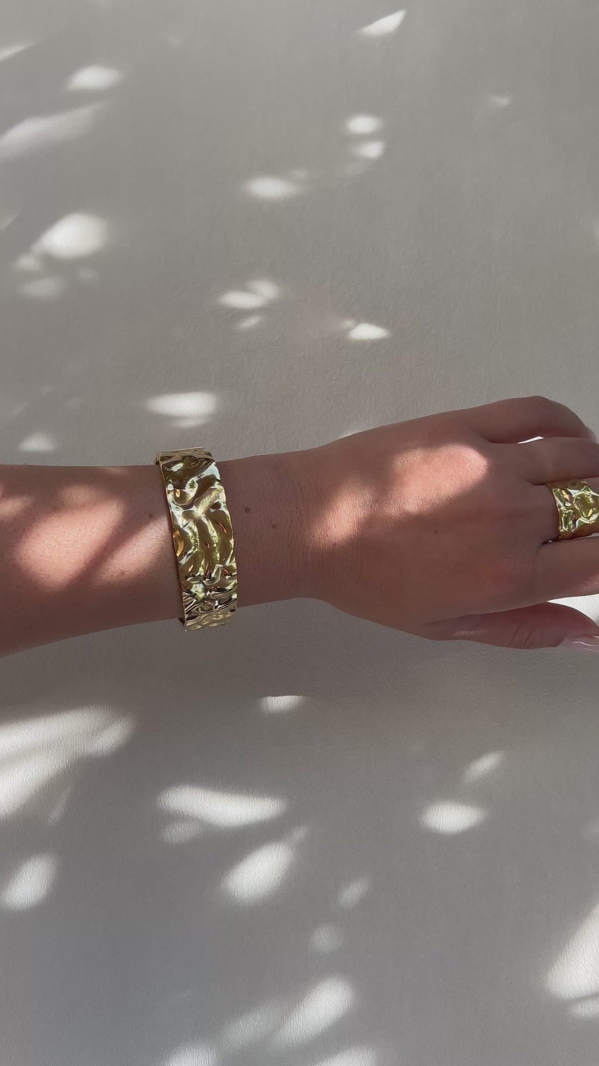 Bracelet Léa - Jonc martelé